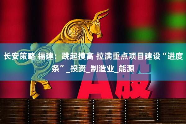 长安策略 福建：跳起摸高 拉满重点项目建设“进度条”_投资_制造业_能源